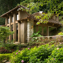 Rustic lake house