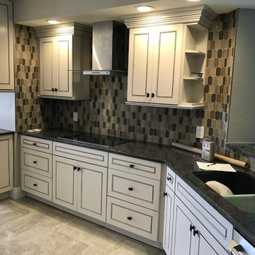Diamond Reflections- Duvall Maple Grey Stone on Pearl