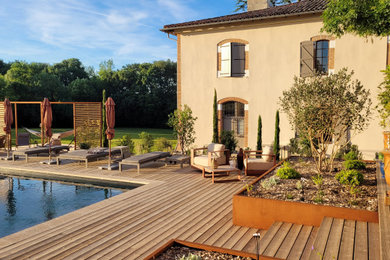 Idée de décoration pour une terrasse.