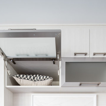 Elegant Space-Saving External Wardrobe with Media Alcove
