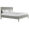 Arden Panel Wood King Bed, Driftwood Gray