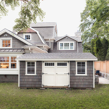View from the Back of a Gambrel Roof Style Zero Energy Ready Home