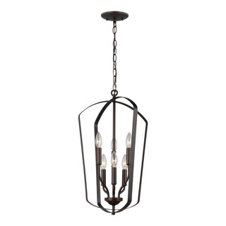 Visual Comfort Studio-5134906-782-Six Light Hall/Foyer Pendant, Romee ...
