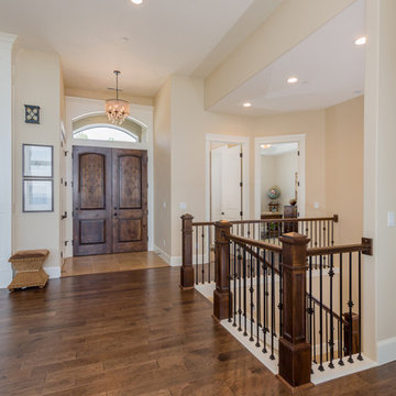 Foyer + Stairwell - The Overlook - Cascade Craftsman on Prune Hill