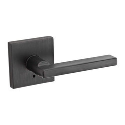 Halifax Square Venetian Bronze Bed/Bath Lever - Doorknobs