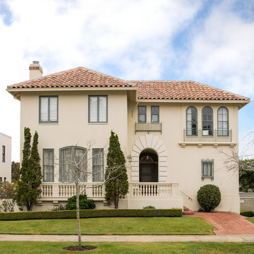 Sophisticated Light-Filled Home with Spanish Clay Tile Roof
