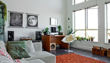 Art, vintage treasures and DIY touches give a Canadian rental a highly