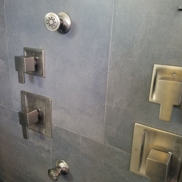 Salt Lake Utah home master whirlpool tub and shower tile & plumbing install