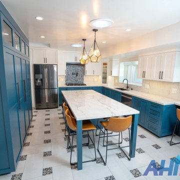 MODERN BLUE KITCHEN