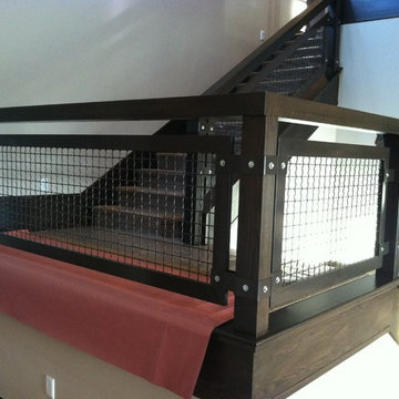 Interior - Grid Paneled Balustrades