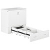 Catania Modern Murphy Twin XL Bed Chest with Charging Station