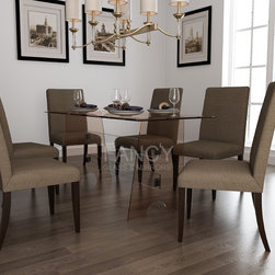 LEONARDO GLASS DINING TABLE - Furniture