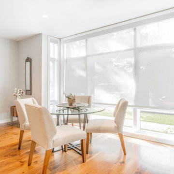 Bright White Open Light Roller shades