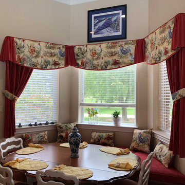 Soft Valance, pillows & Window Seat cushion