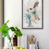 "Painted Bunny" Framed Painting Print, 20"x30"