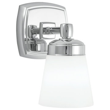 Norwell Lighting 8931 Soft Square 9" Tall 1 Light Bathroom Sconce - Chrome with