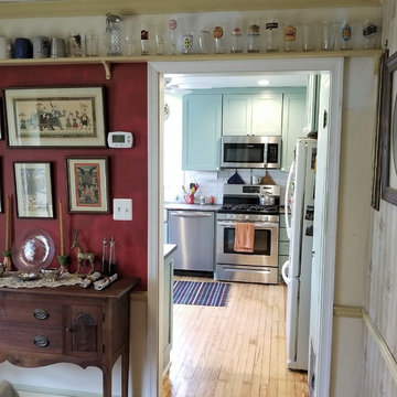 Eclectic Blue Kitchen
