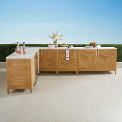 Westport Teak Outdoor Kitchen - Patio Furniture And Outdoor Furniture