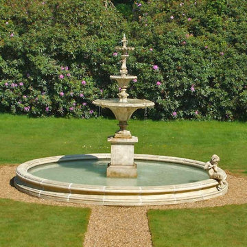Exterior water Fountains for Pools and Walls, Mediterranean Style