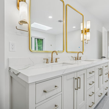 Primary Bathroom Vanity | Two Level Addition Paramus NJ