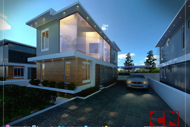 Example of a minimalist home design design in Other