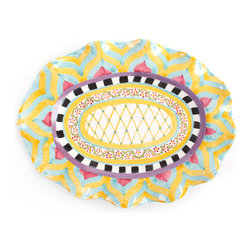 Taylor Large Oval Platter - Hitchcock Field | MacKenzie-Childs - Serving Dishes And Platters