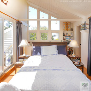 Bright Beautiful Bedroom with New Windows and Patio Doors - Renewal by Andersen