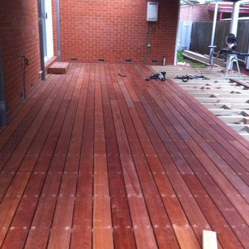 Transformation from concrete to merbau decking in Berwick