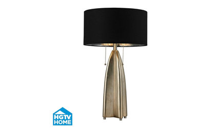 Dimond HGTV 2-Light Table Lamp in Gold Leaf