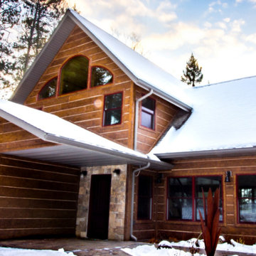 Concrete Log Siding Homes