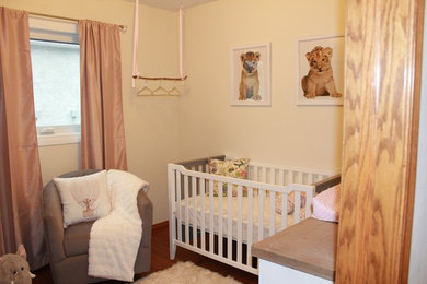 Nursery - shabby-chic style nursery idea in Calgary