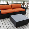 Ortanique Deep Seating Sofa And Coffee Table, Spectrum Cayenne