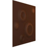 Cole EnduraWall Decorative 3D Wall Panel, 11.875"Wx11.875"H, Aged Metallic Rust