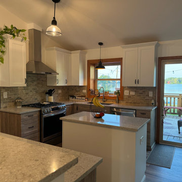 Stunning Kitchen Remodel Done with New Two-Tone Cabinets
