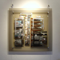 Original paintings on glass - Mixed Media Art