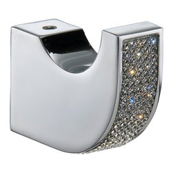 Manillons Torrent - Robe hook with swarovski crystal.No drilling required, it is optional. - Robe & Towel Hooks