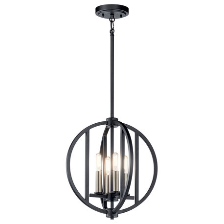 Kichler Samural Chandelier in Black, 4