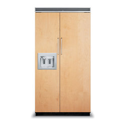Viking 42" Built-in Side By Side Refrigerator, Custom Panel | FDSB5422D - Refrigerators