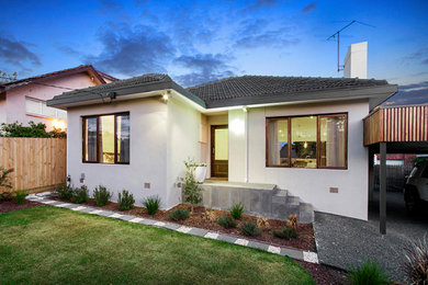 Home design - contemporary home design idea in Melbourne