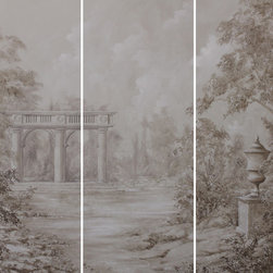 Arcadian Grisaille - Paintings