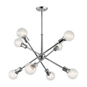 Armstrong Chandelier 8-Light, Chrome