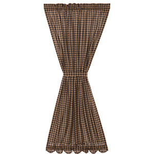 Lemon Pepper French Door Panel Farmhouse Curtains By