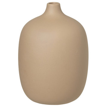 Ceola Vase Ceramic 5.5X7.5, Nomad/Khaki