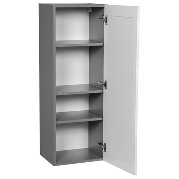 21 x 42 Wall Cabinet-Single Door-with Shaker White Matte door