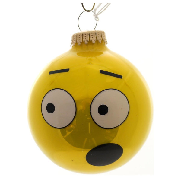 Holiday Ornaments Full Sun Emotion Ball Ornament Glass Emoji 650030A O