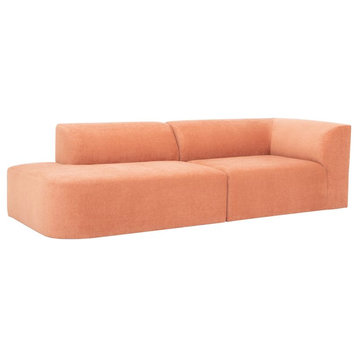 Nuevo Furniture Isla Left Arm Triple Seat Sofa in Nectarine