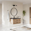 Stowe Bathroom Vanity, Weathered Fir, 36", Single Sink, Wall Mounted