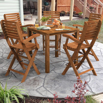 Interbuild Garden Series, bar table with bar chair