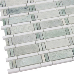 Mint Bamboo Mosaic Marble Tiles - Home Accessories & Decor