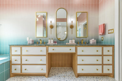 Inspiration for an eclectic bathroom remodel in Houston